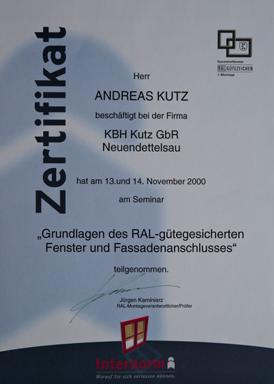 kutz-bauelemente-zertifikat-fenster
